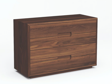 SOSPIRO - Solid wood chest of drawers with integrated handles by Riva 1920