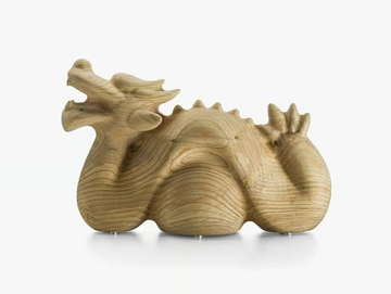 TATSU - Solid cedar wood sculpture by Riva 1920