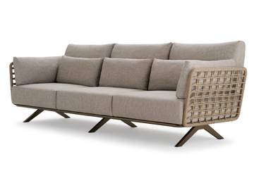ARMÀN - 3 seater sofa woven with polyester rope by Roberti