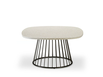 CHARME - Low marble grit coffee table by Roberti