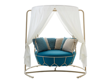 GRAVITY LIGHT - Canopy garden swing sofa by Roberti