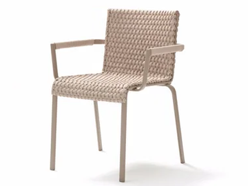 KEY WEST - Garden chair with armrests by Roberti