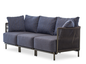 QUEEN - 3-Seater woven with polyester rope by Roberti
