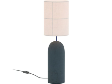 RANIA - Concrete floor lamp with fabric shade by Robin
