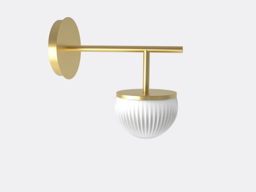 ROI SINGLE - Glass wall lamp by Robin