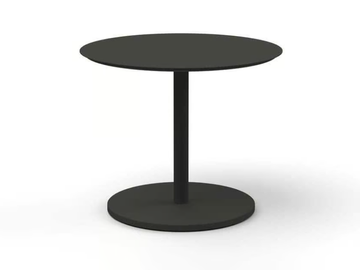 BUTTON - Round powder coated aluminium garden side table by RODA