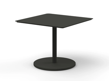 BUTTON - Square powder coated aluminium garden side table by RODA