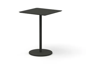 BUTTON - Square powder coated aluminium garden table by RODA