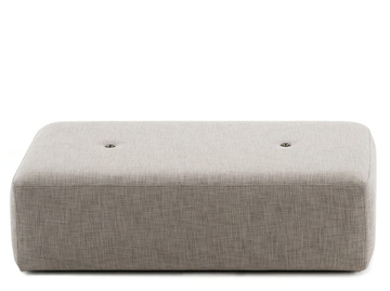 DOUBLE - Rectangular mesh garden pouf by RODA