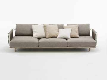 EDEN - 3 seater fabric garden sofa by RODA
