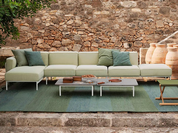 ESTENDO - Sectional modular fabric garden sofa by RODA