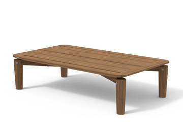 LEVANTE 013 - Rectangular low teak garden side table by RODA