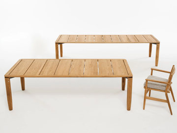 LEVANTE - Rectangular teak garden table by RODA