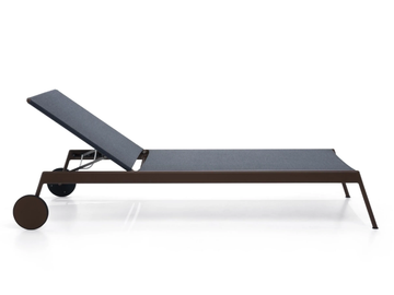 PIPER 007 - Stackable technical fabric garden daybed with Casters by RODA