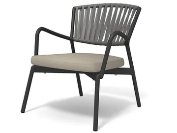 PIPER 127 - Upholstered easy chair with armrests by RODA