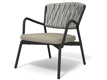 PIPER 227 - Upholstered polyester easy chair with armrests by RODA
