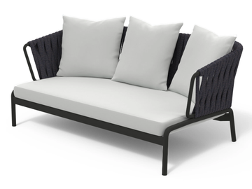 SPOOL 202 - 2 seater powder coated steel garden sofa by RODA