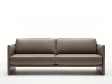 ROLF BENZ 009 CARA - 3 seater leather sofa by Rolf Benz