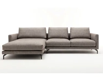 ROLF BENZ 333 JOLA - Sectional fabric sofa with chaise longue by Rolf Benz