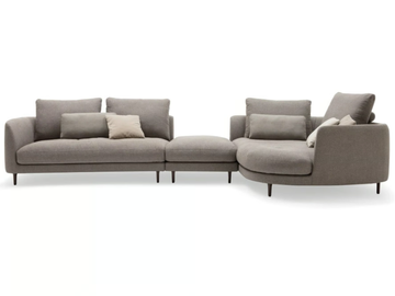 ROLF BENZ 555 KUMO - Corner sectional fabric sofa by Rolf Benz