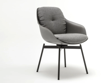 ROLF BENZ 600 - Chair with armrests by Rolf Benz