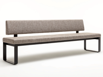 ROLF BENZ 620 - Modular fabric bench with back by Rolf Benz