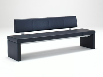 ROLF BENZ 620 - Modular leather bench with back by Rolf Benz