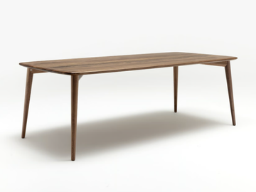 ROLF BENZ 900 - Rectangular solid wood table by Rolf Benz