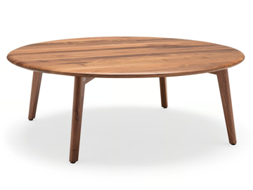ROLF BENZ 910 - Round solid wood coffee table by Rolf Benz