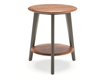 ROLF BENZ 910 - Round solid wood high side table by Rolf Benz