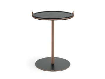 ROLF BENZ 922 - Round solid wood high side table by Rolf Benz