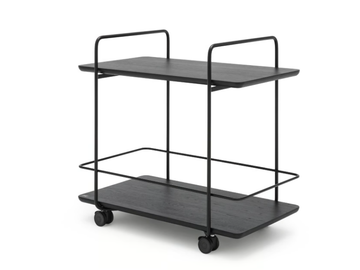 ROLF BENZ 931 - Solid wood food trolley by Rolf Benz