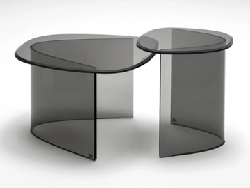 ROLF BENZ ONNO - Glass coffee table by Rolf Benz