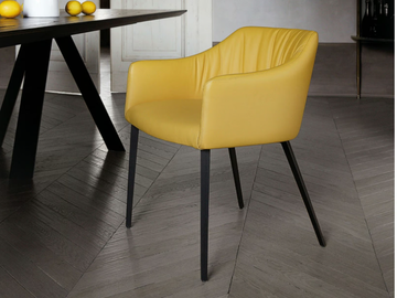 ASANA - Upholstered chair with armrests by Ronda Design
