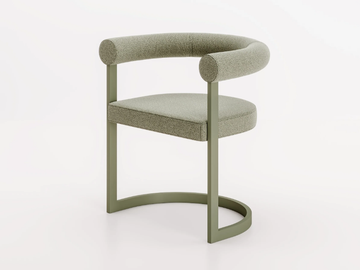 DHARMA - Fabric chair with armrests by Ronda Design