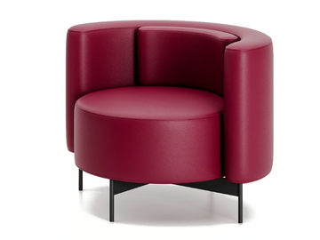 GHANTA - Leather easy chair by Ronda Design