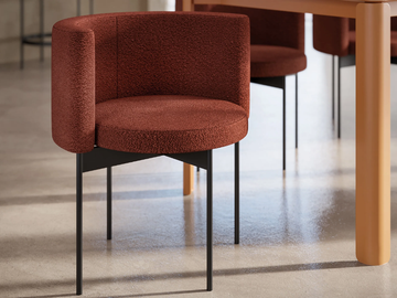 GHANTA - Upholstered chair with armrests by Ronda Design