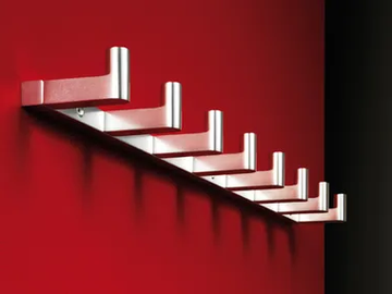 1001 - Wall-mounted aluminium coat rack by Rosconi