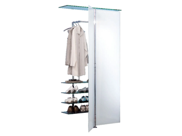 ALBATROS 7 - Glass and steel coat rack by Rosconi