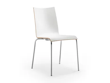ATICON - Stackable wood veneer chair by Rosconi