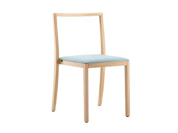BONNIE & CLYDE - Stackable solid wood chair open back by Rosconi