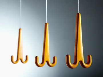 JONAS - Hanging aluminium coat rack by Rosconi