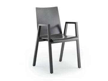 PAN - Stackable chair with armrests by Rosconi