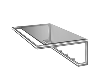 SHERPA - Wall-mounted stainless steel coat rack by Rosconi