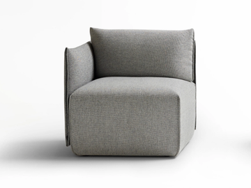 PLACE - Corner fabric armchair by Ross Gardam