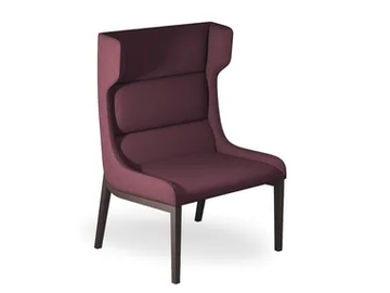 ARIS - Fabric armchair high-back by ROSSIN