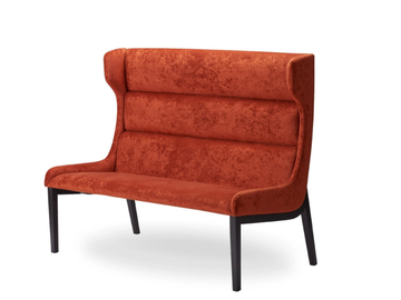 ARIS - Fabric small sofa high-back by ROSSIN