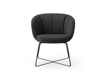 CLEO MINI - Fabric chair with armrests by ROSSIN