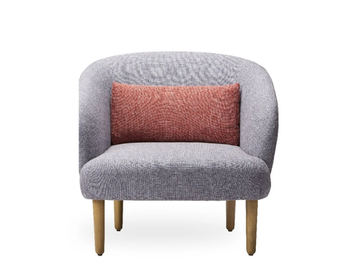KAMAL WOOD - Acrylic armchair with armrests by ROSSIN