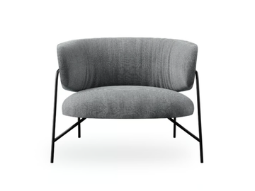 SAMURAI - Fabric armchair with armrests by ROSSIN